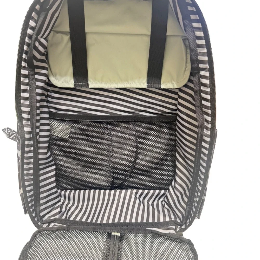 Ju-Ju-Be Be Right Back Diaper Bag Backpack Midnight Posy Floral Grey Good‎